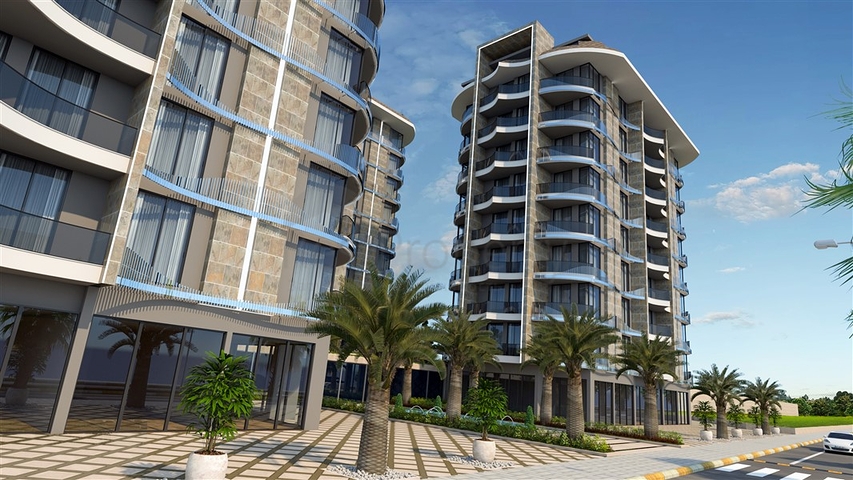 1+1 apartment from a well-known developer 200 m from the sea in the Tosmur area