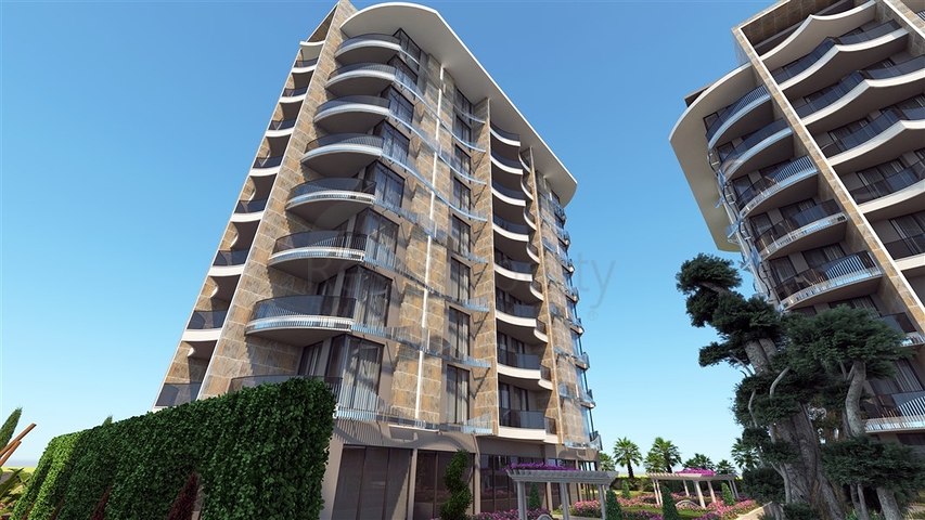 1+1 apartment from a well-known developer 200 m from the sea in the Tosmur area