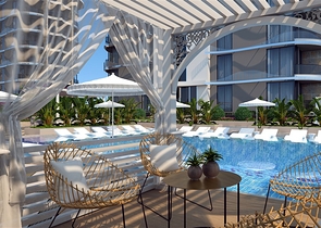 1+1 apartment from a well-known developer 200 m from the sea in the Tosmur area