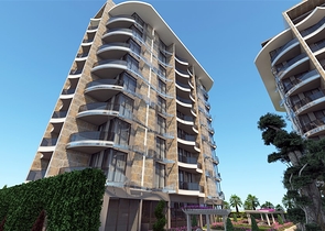 1+1 apartment from a well-known developer 200 m from the sea in the Tosmur area