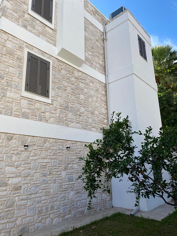 Detached 4+1 villa with sea and city views in Bordakchi Bay, Bodrum