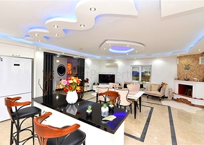 Furnished villa with panoramic views in the very center of Alanya