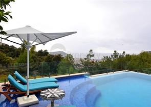Furnished villa with panoramic views in the very center of Alanya