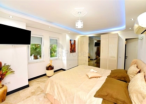 Furnished villa with panoramic views in the very center of Alanya