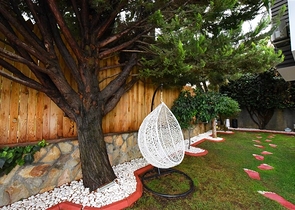 Furnished villa with panoramic views in the very center of Alanya