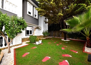 Furnished villa with panoramic views in the very center of Alanya