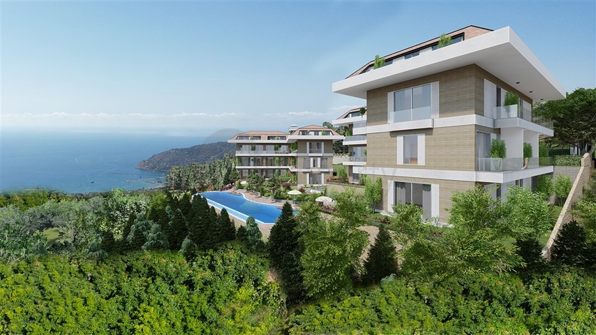 Luxury complex in the center of Alanya  