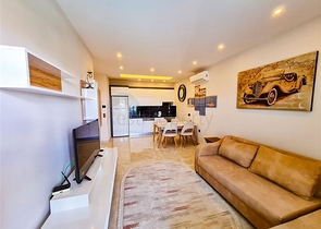 1+1 apartment on the first line in Mahmutlar district 