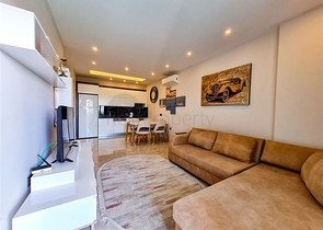 1+1 apartment on the first line in Mahmutlar district 