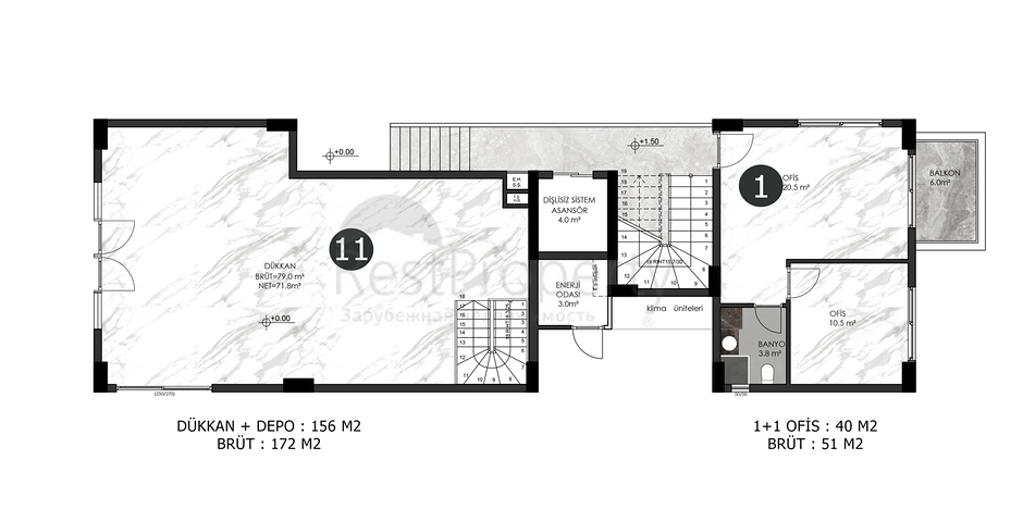 Clubhouse in a developed area of Oba