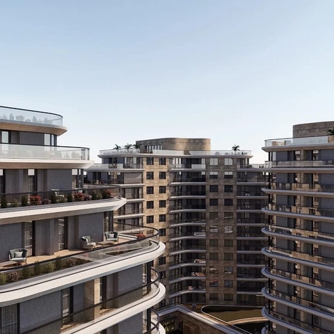 An investment project under construction in the Kucukcekmedje area