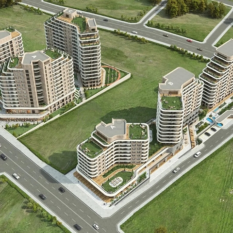 An investment project under construction in the Kucukcekmedje area