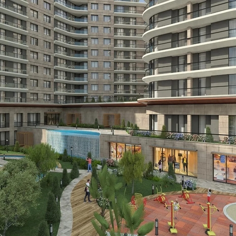 An investment project under construction in the Kucukcekmedje area