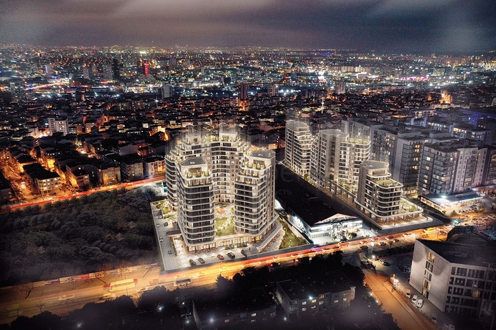 An investment project under construction in the Kucukcekmedje area