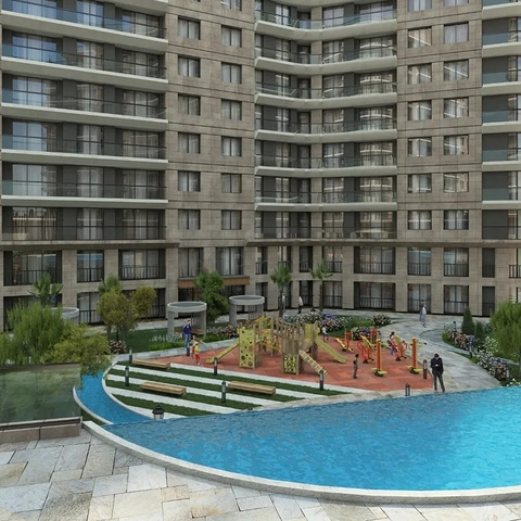 An investment project under construction in the Kucukcekmedje area