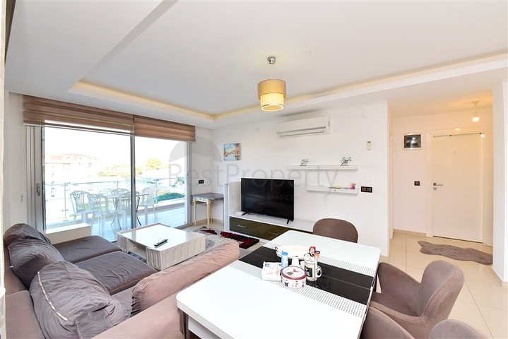 Large 1+1 apartment in a modern complex in Kestel district