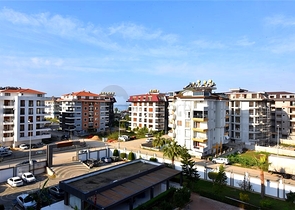 Large 1+1 apartment in a modern complex in Kestel district