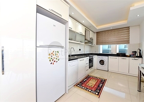 Large 1+1 apartment in a modern complex in Kestel district