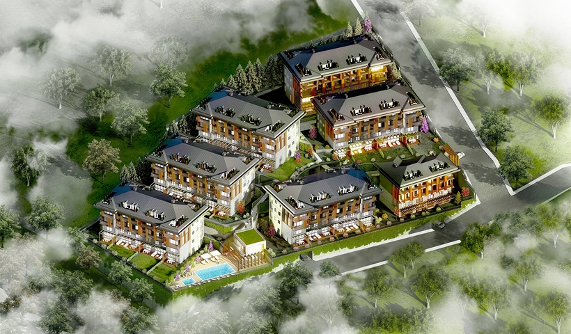 Luxury project in the embrace of nature in Saryer district 