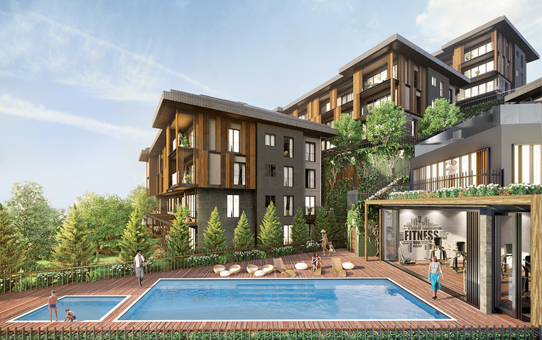 Luxury project in the embrace of nature in Saryer district 