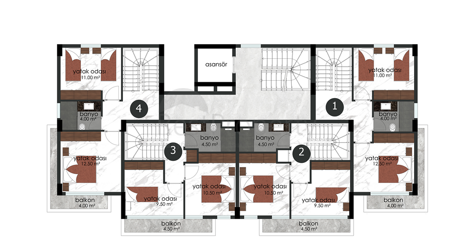 An investment project in the very center of Alanya 