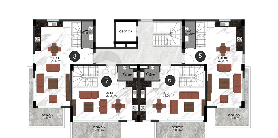 An investment project in the very center of Alanya 