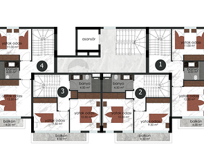 An investment project in the very center of Alanya 
