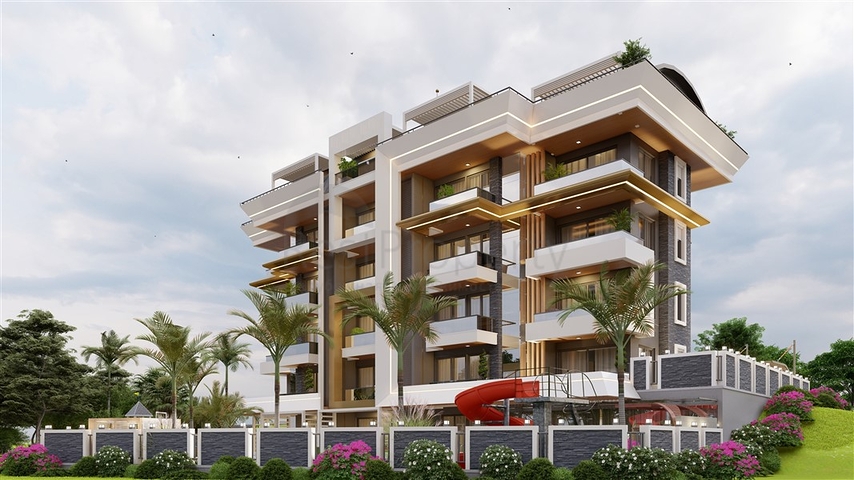 A modern style complex in the prestigious Oba district 
