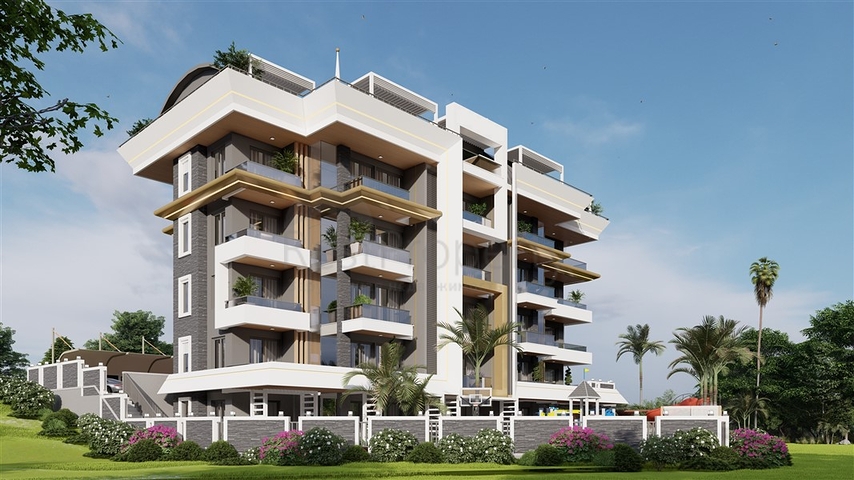 A modern style complex in the prestigious Oba district 