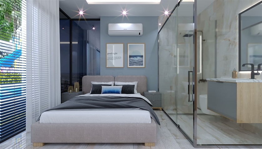 A modern style complex in the prestigious Oba district 