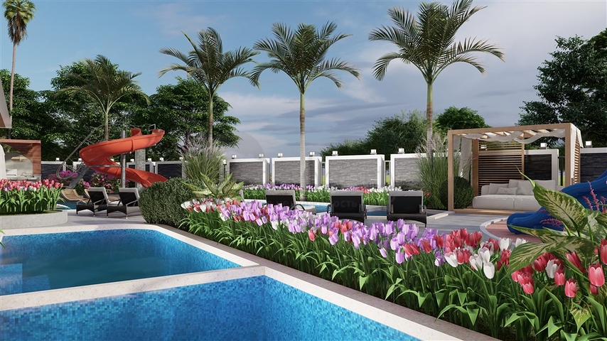 A modern style complex in the prestigious Oba district 