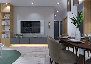 A modern style complex in the prestigious Oba district 