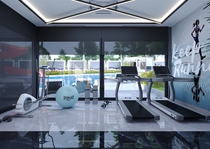 A modern style complex in the prestigious Oba district 