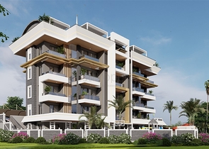 A modern style complex in the prestigious Oba district 