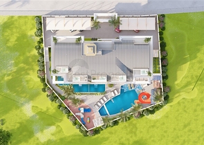 A modern style complex in the prestigious Oba district 