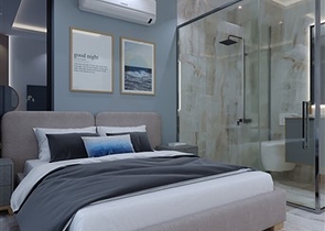 A modern style complex in the prestigious Oba district 