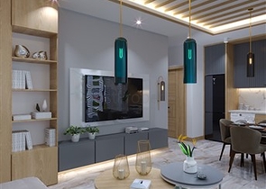 A modern style complex in the prestigious Oba district 