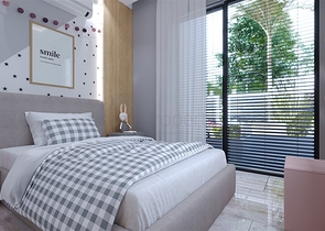 A modern style complex in the prestigious Oba district 