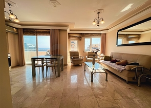 3+1 penthouse with sea view in Mahmutlar area