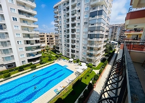 3+1 apartment with an impeccable view of the Mediterranean Sea