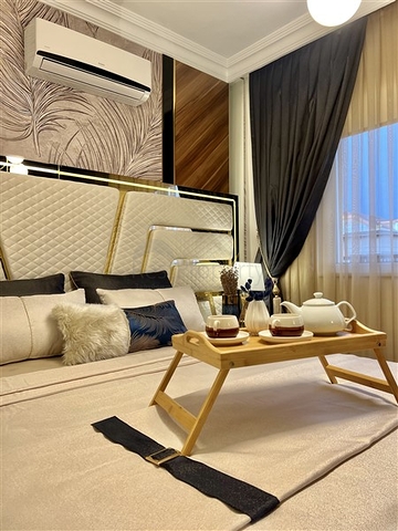 2+1 apartment in the center of Alanya with panoramic sea views