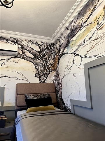 2+1 apartment in the center of Alanya with panoramic sea views