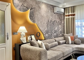 2+1 apartment in the center of Alanya with panoramic sea views