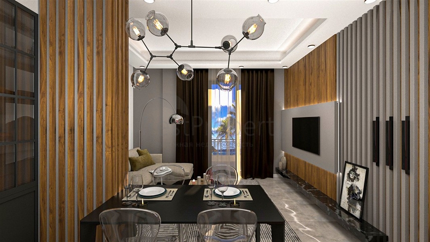 Boutique complex 1 km from the beach in Demirtas district 