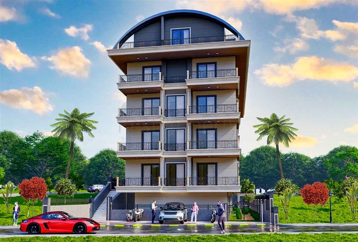 Boutique complex 1 km from the beach in Demirtas district 