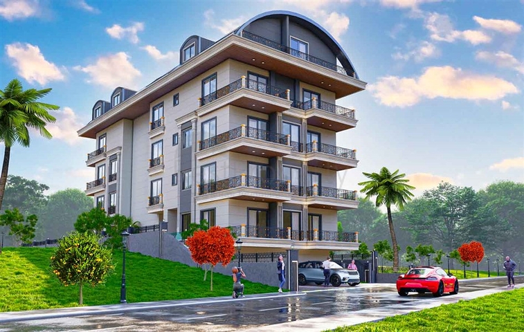 Boutique complex 1 km from the beach in Demirtas district 