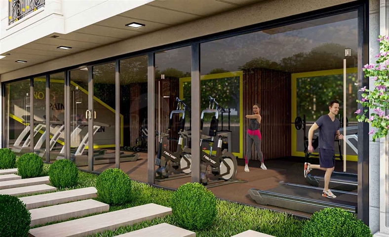 Boutique complex 1 km from the beach in Demirtas district 