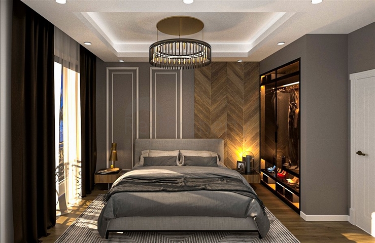 Boutique complex 1 km from the beach in Demirtas district 