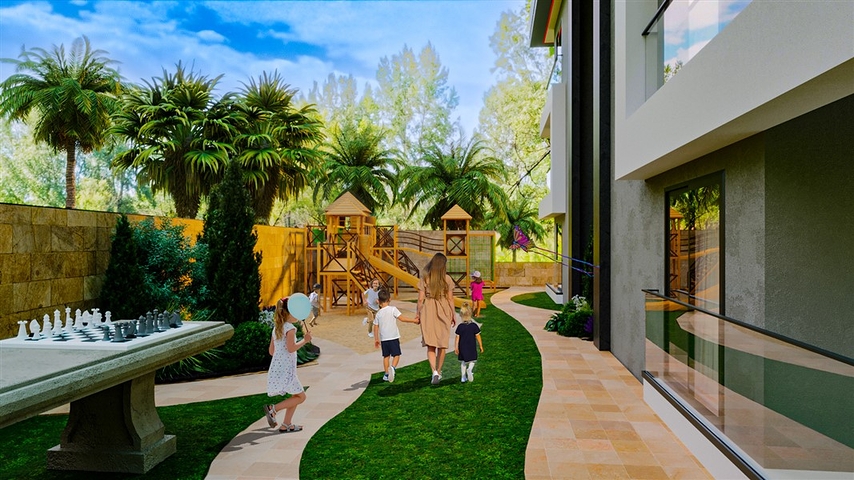 Boutique complex 1 km from the beach in Demirtas district 