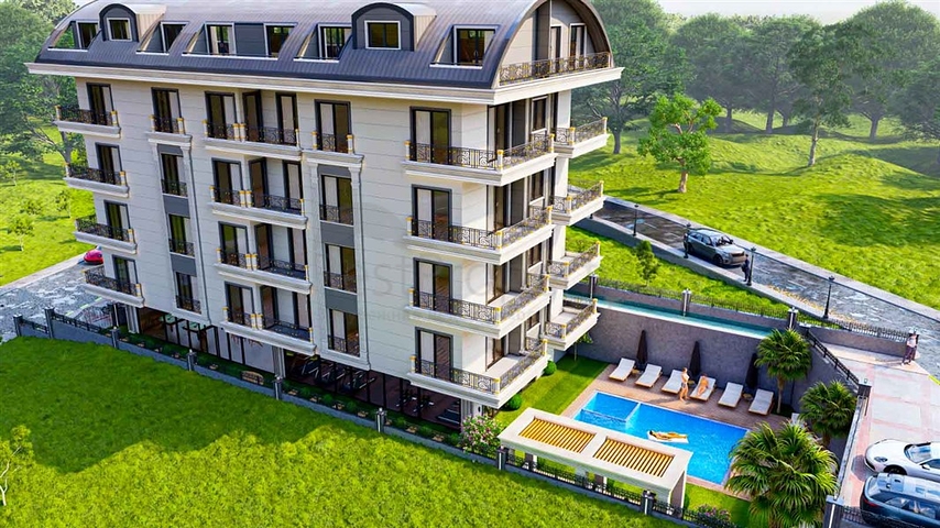 Boutique complex 1 km from the beach in Demirtas district 